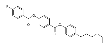 (4-hexylphenyl) 4-(4-fluorobenzoyl)oxybenzoate结构式