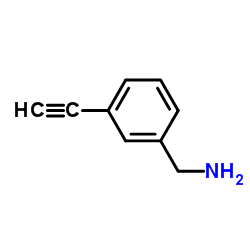 (3-乙炔基苯基)甲胺结构式