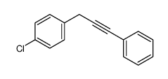 1-chloro-4-(3-phenylprop-2-ynyl)benzene结构式