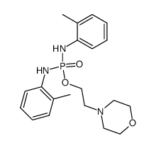 N,N'-di-o-tolyl-phosphorodiamidic acid 2-morpholin-4-yl-ethyl ester Structure
