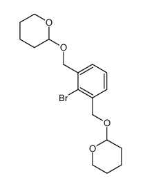 2-(2-bromo-3-((tetrahydropyran-2-yloxy)methyl)benzyloxy)tetrahydropyran结构式
