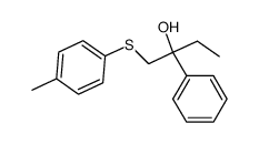 2-Phenyl-1-p-tolylsulfanyl-butan-2-ol Structure