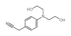 2-[4-(bis(2-hydroxyethyl)amino)phenyl]acetonitrile Structure
