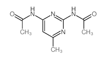 N-(4-acetamido-6-methyl-pyrimidin-2-yl)acetamide Structure