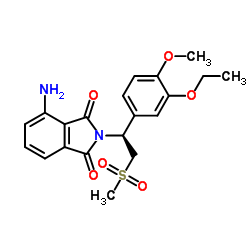 4-Amino-2-[(1S)-1-(3-ethoxy-4-methoxyphenyl)-2-(methylsulfonyl)ethyl]-1H-isoindole-1,3(2H)-dione picture