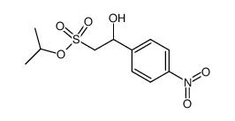 2-hydroxy-2-(4-nitrophenyl)ethanesulfonic acid isopropyl ester Structure