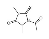 Hydantoin, 1-acetyl-3,5-dimethyl-2-thio-,结构式