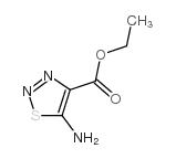 5-氨基-1,2,3-噻重氮-4-羧酸乙酯结构式