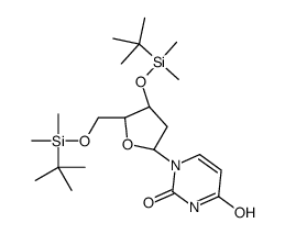 3',5'-Bis-O-(tert-butyldimethylsilyl)-2'-deoxyuridine Structure