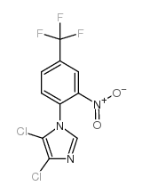 4,5-二氯-1-(2-硝基-4-(三氟甲基)苯基)-1H-咪唑结构式