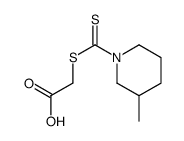 {[((3-甲基哌啶-1-基)羰硫基]硫代}乙酸结构式