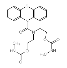 2-[2-(methylcarbamoyloxy)ethyl-(phenothiazine-10-carbonyl)amino]ethyl N-methylcarbamate Structure