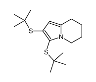 2,3-bis(tert-butylsulfanyl)-5,6,7,8-tetrahydroindolizine Structure