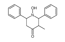 1-hydroxy-3-methyl-2,6-diphenylpiperidin-4-one Structure