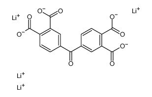 tetralithium 4,4'-carbonylbisphthalate结构式