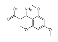 3-氨基-3-(2,4,6-三甲氧基苯基)-丙酸结构式