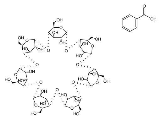 benzoic acid * β-cyclodextrin Structure