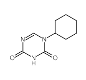 1,3,5-Triazine-2,4(1H,3H)-dione,1-cyclohexyl- Structure