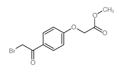 Acetic acid,2-[4-(2-bromoacetyl)phenoxy]-, methyl ester Structure