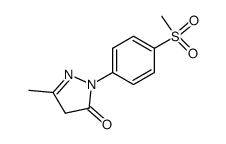 2-[4-(methylsulfonyl)phenyl]-5-methyl-2,4-dihydropyrazol-3-one Structure