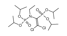 diisopropyl (2,2-dichloro-1-(diisopropoxyphosphoryl)vinyl)(ethyl)phosphoramidate结构式