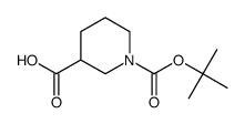 1,3-Piperidinedicarboxylicacid 1-tert-butyl ester Structure
