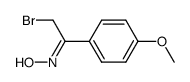 (Z)-2-bromo-1-(4-methoxyphenyl)ethanone oxime结构式