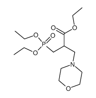 ethyl 3-(diethoxyphosphoryl)-2-(morpholinomethyl)propanoate Structure