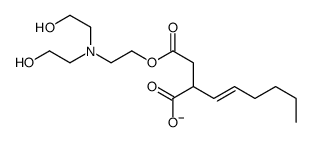 2-[2-[2-[bis(2-hydroxyethyl)amino]ethoxy]-2-oxoethyl]oct-3-enoate Structure