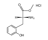 D-o-hydroxyphenylalanine methyl ester hydrochloride结构式