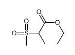 2-(甲基磺酰基)丙酸乙酯结构式