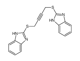 2,2'-(2-Butyne-1,4-diylbisthio)bis(1H-benzimidazole)结构式