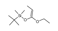 (Z)-Dimethyl(1,1-dimethylethyl)[(1-ethoxy-1-propenyl)oxy]silane Structure