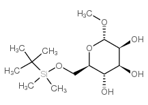 methyl-a-d-6-o-t-butyldimethyl-mannopyranoside结构式