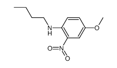N-butyl-4-methoxy-2-nitroaniline结构式