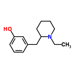 Phenol, 3-[(1-ethyl-2-piperidinyl)methyl]- (9CI) Structure