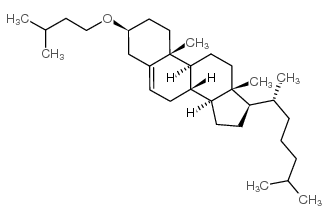 Cholest-5-ene,3-(3-methylbutoxy)-, (3β)- (9CI) Structure