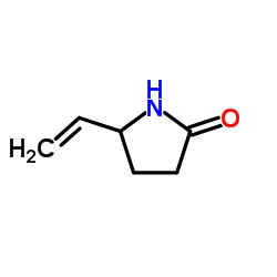 5-乙烯基-2-吡咯烷酮结构式