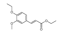(E)-3-(4-Ethoxy-3-methoxyphenyl)propenoic acid ethyl ester结构式