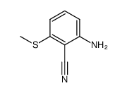 2-amino-6-(methylthio)benzonitrile Structure