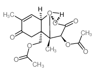 Trichothec-9-ene-3,8-dione, 4, 15-bis (acetyloxy)-12,13-epoxy-, (4.beta.)-结构式