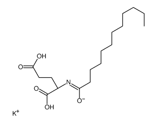 L-Glutamic acid, N-(1-oxododecyl)-, monopotassium salt(9CI) structure