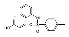 3-[2-[(4-methylphenyl)sulfonylamino]phenyl]prop-2-enoic acid结构式