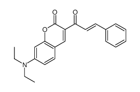 7-(diethylamino)-3-[(E)-3-phenylprop-2-enoyl]chromen-2-one结构式