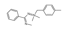 2,2-dimethyl-2-(4-methylbenzyl)-1-((methylimino)(phenyl)methyl)hydrazin-2-ium-1-ide Structure