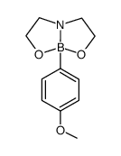 4,5,7,8-tetrahydro-2-(4'-methoxyphenyl)-6H-[1,3,6,2]dioxazaborocane结构式