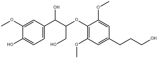 (7S,8R)-1-(4-hydroxy-3-methoxyphenyl)-2-[4-(3-hydroxypropyl)-2,6-di-methoxyphenoxy]-1,3-propanediol Structure