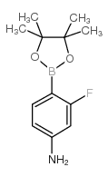 2-氟-4-氨基苯硼酸频哪醇酯结构式