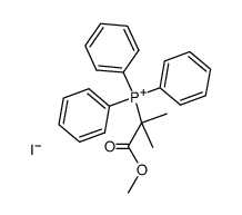 (2-methoxycarbonyl-prop-2-yl) triphenylphosphonium iodide结构式