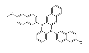 5,12-bis(6-methoxynaphthalen-2-yl)benzo[b]phenazine结构式